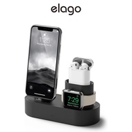 elago 3 in 1 Apple Charging Station Compatible with iWatch Series 8/7/6/SE/5/4/3/2/1, Apple AP 2/1, 