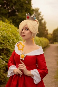 以《超級瑪利歐兄弟》系列火焰羅莎琳娜為靈感的cosplay服裝，接受訂製！