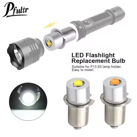 1Pcs P13.5S 3W DC3V-12V DC6V-24V LED Upgrade Lamp Bulb Flashlight Replacement Bulb Torch Emergency L