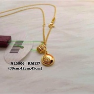 [NL5006] Zhulian Gold Plated Necklace Zhulian Rantai Leher set Loket Zhulian Original Rantai Leher s