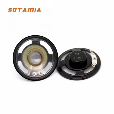 SOTAMIA 2PCS Diameter 4.5cm45mm Transparent Outdoor Waterproof Speaker 8 Ohm 3 Watt Street Lamp Voic