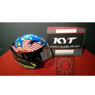 KYT HELMET VENOM NO BIKE NO LIFE MALAYSIA SINGAPORE LIMITED EDITION OPEN FACE DOUBLE VISOR ORIGINAL 