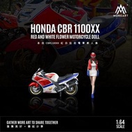 [現貨] 1∶64 人偶 HONDA CBR 1100XX 電單車套裝 微縮手辦模型