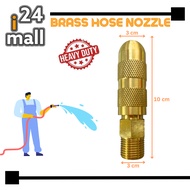 Heavy Duty Hose Nozzle High Pressure Adjustable Twist Host Garden Hose Water Jet Sprayer Muncung Pai