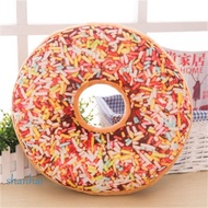 SHANHAI Pillow Doughnut Birthday Gift 40cm Sofa Pillow Cover Nap Pillow Chocolates Donut Seat Cushio