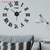 (Takashiflower) 3D Luminous Wall Clo Frameless Acrylic DIY Digital Clo Wall Stiers Mute Clo For Livi