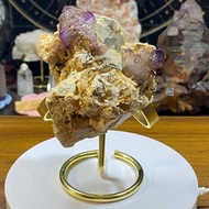 11 納米比亞紫超七彼岸花城堡骸骨水晶共生素描閃靈礦