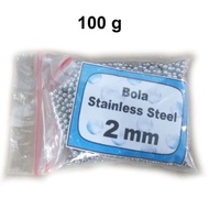 Stainless Steel Ball Media Untuk Tumbler Diameter 2 mm Berat 100 gram