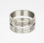 泰國硬幣戒指 2 泰銖 2006 年男士硬幣戒指 女士硬幣戒指