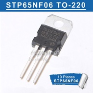 10pcs P65NF06 TO-220 STP65NF06 TO220 65NF06 65A/60V MOSFET Transistor new original