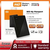 Western Digital WD My Passport External Hard Drive With Password Protection (1TB/2TB/)
