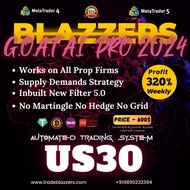 [For MT4 1420] Blazzers G.O.A.T (A.I) Expert Advisor Single Entry Forex EA with TP and SL