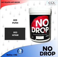 NO DROP HITAM 1Kg Pelapis Anti Bocor Waterproofing / no drop warna hitam / no drop hitam 1 kg / no drop kecil / no drop cat tembok / no drop cat genteng bisa untuk atap bocor / no drop bitumen black