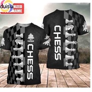 Personalized Name Chess 3D Full Color Shirt, Custom Name Chess 3D Shirt for Men