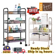 *Ready Stock* 3 4 5 Tier Trolley Multipurpose Home Storage Rack Kitchec Rack Kitchen Organizers