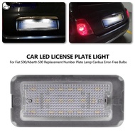 QUENNA Car LED License Plate Light for Fiat 500/Abarth 500C 2007-2016 Replacement Number Plate Lamp 