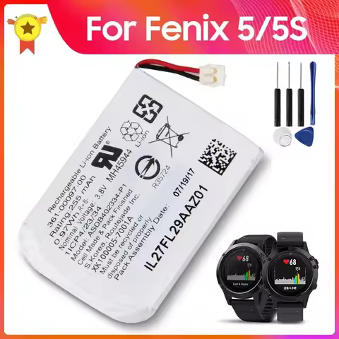 Replacement Battery 361-00097-00 361-00096-00 361-00098-00 For Garmin Fenix 5 6 5S 5X plus Fenix6 Pr