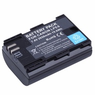 HOT EOS Battery 7.2V 5D Mark Camera 80D 70D LP-E6 EOS II 60D 6D DSLR 7D Canon for Mark 2650mAh 5DS B