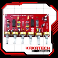 6 Potentiometer Mono Equalizer Kit 32Hz-15KHz Frequency