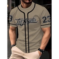 New 3D Digital 23 digital print sporty casual fashionable soft comfortable and lightweight men's T-s