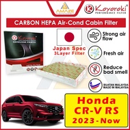 Koyoroki PM2.5+CARBON HEPA Air-Cond Cabin Filter for Honda CR-V/ CRV RS (2023-Now)(80291-TFO-941)[Am