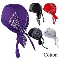 Pirate Hat Cotton Paisley Durag For Men Women Headwrap Durags Headscarf Soft Cap Accessories Hiphop