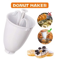 Donut Maker - Diy Baking Tool Milk Squeezer Cookie Stencil Press Mold Bread Ring Cutter Sweet Fry Mo