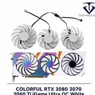 COLORFUL GeForce RTX 3080 3070 3060 Ti iGame Ultra OC White RTX3080 RTX3070 Graphics Card Fan