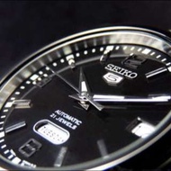 SEIKO精工 5號盾牌系列 黑色錶盤 標準紳士自動機械錶  SEIKO  5 series Shield standard black dial automatic mechanical watch gentleman
