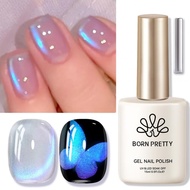 BORN PRETTY 15ml Blue Tears Cat Eyes Magnetic Gel Polish Aurora Glassy Glitter Soak Off Manicure Ang
