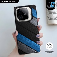 IQOO Z9 5G Premium Hologram IMD Casing - Softcase IMD hybrid Wood Motif UV Printing IQOO Z9X 5G | Ca