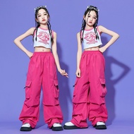 Children hiphop Dance Costumes Jazz Girls Summer Hip Hop Catwalk Hip-Hop Hiphop Costume Kids