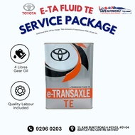 Car Service - TOYOTA FE CVT Service Package | Original Gearbox Oil Change SG