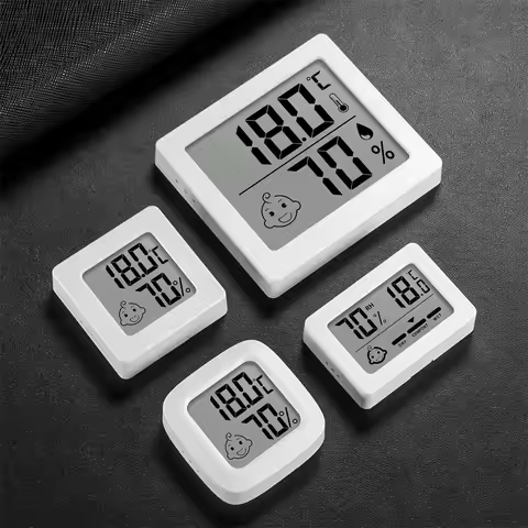 CIGARLOONG Mini Cigar Thermometer Hygrometer High Precision Measure Cigar Humidity Home Thermometer 