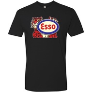 Hot Rod T Shirt Tee Nostalgia Gas Oil Drag Race Esso Tiger
