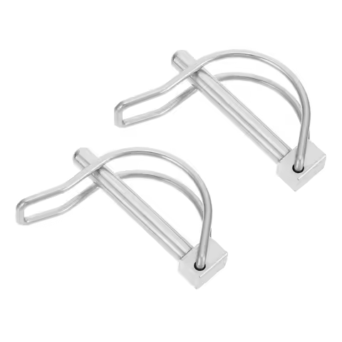 2 Pcs Trailer Coupler Towing Safety Wire Lock Shaft Locking Coupler For Lawn Marine Loading Boat Hit