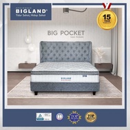 Bigland Springbed Big Pocket Plustop - Kasur/Set - FREE BANTAL