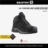 Salomon - XA Forces Mid Wide GTX En [Black] รองเท้าเดินป่า รองเท้าผู้ชาย สีดำ คอมแบท กันน้ำได้ ลุยโค