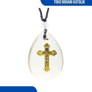 CROSS PENDANT ROPE NECKLACE CROSS NECKLACE/ CHRISTIAN CROSS NECKLACE/ SPIRITUAL NECKLACE/ MEN'S NECK