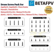 BetaFPV Drone Screw Pack For Pavo20 Pro Meteor65 Pro O4 Meteor75 Pro O4 Air65 Air75 Aquila16 Aquila2