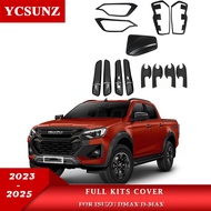 Black Car Parts Kit Accessories For Isuzu DMAX D-MAX 2023 2024 2025 Full Kits Sets Exterior Lamp Hoo