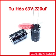 Capacitor 63V 220uF Size 10x17mm - High Quality