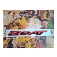 Emblem Logo beat gold / Logo timbul 3D beat chrome / Logo honda beat merah / emblem timbul 3d beat
