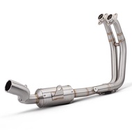 For GSX 8S GSX8S GSX-8S GSX8R Motorcycle Engine Exhaust muffler system Front Link Pipe