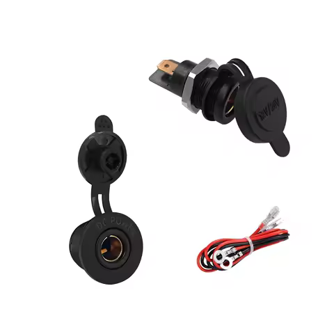 12V 24V Hella DIN Socket DC Power Charger Adapter Waterproof Merit Socket 20A for BMW Motorcycle Car