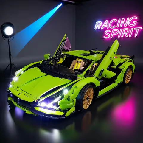 LED Light For 42115 Lamborghini SIAN FKP37 Super Decorative Lamp With Battery Box (Not Include Lego 