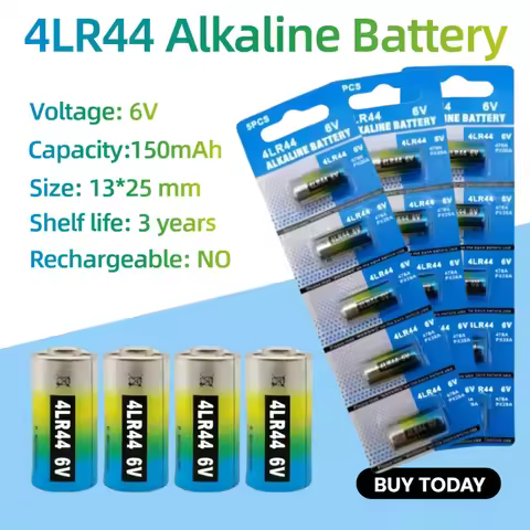 6V 4LR44 Alkaline Battery (PX28A/L1325/A544/4034PX) - Long Lasting for Beauty Pen, Dog Collars, Remo