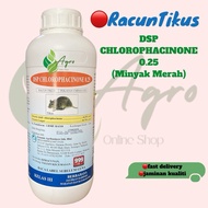 1L DSP Chlorophacinone 0.25 /Minyak Merah/Racun Tikus (sama TRIXON, YASODION UBAT TIKUS) Ubat Tikus 