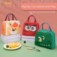 SULIN Insulated Lunch Box Bags, Non-woven Fabric Lunch Box Accessories Cartoon Lunch Bag,  Thermal Bag Portable Tote Food Small Cooler Bag