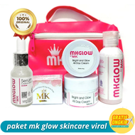 mk glow skincare ori / paket lengkap skincare asli original / cream glowing bpom / 1paket mk glow asli ori